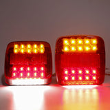 1 x RAW Customer Returns Qiping 12V LED Trailer Rear Light Kit with E-mark, Waterproof Trailer Lights for Trucks, Vans, Caravans, Tractors, Agricultural Vehicles - RRP €26.99