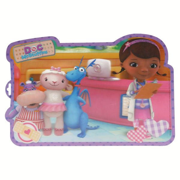 1 x Brand New Disney Junior Joy Toy 748921 41 x 32 cm Doc McStuffins 3D Place Mat, Multicolour, 30 x 25 cm - RRP €18.0