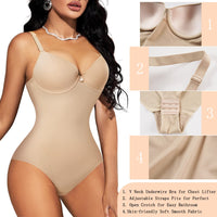 1 x RAW Customer Returns Bingrong Shaping Bodysuit Women Shapewear Body Shaper Slimming Shaping Underwear Corset Bodysuit Fajas Reductoras Colombianas M, Beige  - RRP €25.99