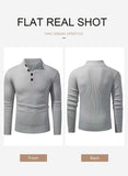 7 x Brand New AlvaQ Cardigan Men s V-Neck Knitted Cardigan Buttons Long Sleeve Knitted Sweater Solid Color Knitted Coat Gray XL - RRP €151.2