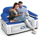 1 x RAW Customer Returns iDOO Inflatable Sofa, Air Sofa Outdoor with Built-in Pump, Air Chair with Back Armrest, Couch 2 Min Quick Inflation and Deflation, Camping, for Garden Living Room - RRP €90.74