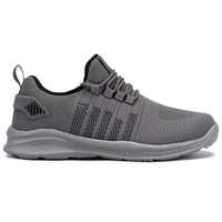 1 x RAW Customer Returns FLOWING PLUME Waterproof Trainers Men Women Lightweight Running Running Sports Cushioning Fitness Sneakers Sports Slip on Walking Dark Grey, 41EU  - RRP €58.8