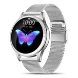 1 x RAW Customer Returns Marsyu Smartwatch Women Silver, Elegant Round Fitness Bracelet Watch IP68 Waterproof Fitness Tracker Heart Rate, Sleep Monitoring, Calories, Activity Tracker for Android IOS, Gift for Women - RRP €30.24