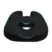 1 x RAW Customer Returns ZHOOGE Seat Cushion Orthopedic Seat Ring Hemorrhoids Coccyx Cushion, Donut Seat Ring Coccyx Relief for Car, Sofa, Office Wheelchair, Black 44.5 47.0 14cm - RRP €31.84