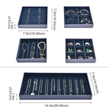 1 x RAW Customer Returns ProCase Set of 5 Jewelry Tray Organizer Jewelry Bowls, Stackable Jewelry Drawer Organizer, Jewelry Insert Jewelry Storage for Necklaces, Bracelets, Earrings, Rings, Watches - Dark Blue - RRP €25.99