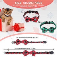 20 x Brand New Christmas collar, 2 pieces small dog collars adjustable, cat collar with bow, dog collar bow tie, puppy collar, dog collar Christmas, pet collar for cats and dogs - RRP €138.8