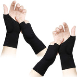 1 x RAW Customer Returns 2 Pairs Gel Hand Wrist Support Thumb Injury Pads Breathable Carpal Tunnel Support Gloves for Relieving Compression Gloves Sprain Stress Brace Black  - RRP €15.11