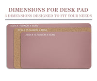 2 x Brand New YSAGi Desk Pad, Mouse Pad Made of Natural Cork and Leather, 80x40cm Non-Slip Desk Pad, Cork, Waterproof, Reversible Desk Mat for Office and Home Pink  - RRP €15.72