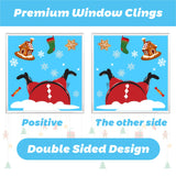 75 x Brand New Large Christmas Window Stickers Reusable, Eco-Friendly Window Clings Stickers Double-Side Snow Flakes Decal for Christmas Christmas Theme Party Window Decoration - RRP €1530.0