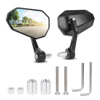 1 x RAW Customer Returns SUPAREE Motorcycle Mirror Universal Motorcycle Rearview Mirror Motorcycle Mirror e-approved 360 Rotatable with Robust Aluminum Alloy Compatible for Scooter Scooter ATV Left and Right  - RRP €49.18