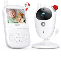 1 x RAW Customer Returns YOTON Baby Monitor, 2.7 LCD Screen Video Camera, 1000mAh VOX Mode Infrared Night Vision Two-Way Audio Conversation Rechargeable, New Parent Baby Pet - RRP €59.99