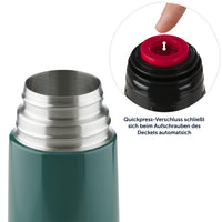 1 x RAW Customer Returns Blumtal Thermos bottle 1L - BPA-free thermos flask for hot cold - leak-proof insulated bottle 1000ml made of stainless steel - Thermos flask with mug - Insulated flask 1L - Thermos flask - Dark green - RRP €19.67