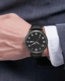 1 x RAW Customer Returns CIVO Watches Men Waterproof Analogue Quartz with Week Date Display Classic Business Wristwatch Luminous Large Dial Men s Watches Strap Made of Black Leather, Elegant Gift for Men - RRP €23.99