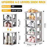 1 x RAW Customer Returns HOTOOLME shoe rack 5 levels, narrow shoe rack, shoe cabinet, shoe storage, space-saving, stackable, shoe stand for entrance area, hallway, bedroom - RRP €35.99