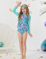 2 x Brand New GRACE KARIN Girls Bikini 134 Children Swimsuit Two-piece 140 Tankini Ruffle Swimsuit Mermaid 8 Years - RRP €78.8