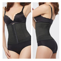 1 x RAW Customer Returns Waist trainer with soft steel rods - sports underbust corset - corset women - corset top - sexy corset - corset - waist cincher - shaper - waist shaper 3 rows of hooks, black beige, L  - RRP €19.66