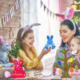 1 x RAW Customer Returns Shinybox Easter crafts for children, 117 pieces Easter egg tree craft set, wooden bunnies for painting, Easter crafts, wooden Easter pendants, DIY Easter pendants for children and spring for decorating - RRP €20.4