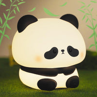 1 x RAW Customer Returns Panda night light, adorable silicone light with dimmable, rechargeable LED lamp with auto-off, decoration for toddlers children s room bedroom birthday gifts for women girls boys - RRP €21.99