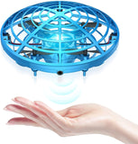 1 x RAW Customer Returns Kriogor UFO Mini Drone, UFO Flying Ball Flying Toy Helicopter with 360 Rotating and LED for 4-8 Years Old Children - RRP €23.18