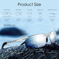 1 x RAW Customer Returns DADA-PRO Sunglasses Men Women Sports Glasses Polarized Mirrored Driver Glasses Al-Mg Metal Frame Ultralight UV400 Protection for Driving Silver  - RRP €19.8