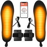 1 x RAW Customer Returns Heat insoles for shoes, 5000 mAh electric heated USB shoe insoles, heated insoles, heated insoles with APP remote control, 4 heating levels, winter foot warmer, insoles size 41-46 . - RRP €44.98