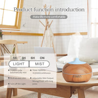 1 x RAW Customer Returns Hianjoo Aroma Diffuser 500 ml, Ultrasonic Humidifier, Quiet Humidifier with LED Light Timer for Bedroom, Children s Room, Yoga Yellow  - RRP €22.8