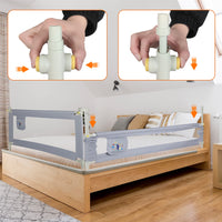 1 x RAW Customer Returns CCLIFE bed rail fall protection bed bed guard bed guard 190cm anti-fall for baby children baby bed rail children s bed rail safety protection - RRP €44.6