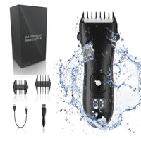 6 x RAW Customer Returns Men s Electric Hair Clipper, Waterproof Wireless Body Hair Trimmer Intimate Hair Trimmer for Groin Pubic Hair with USB Charging Station, LED Display Body Hair Trimmer Kit - RRP €120.96