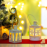 1 x Brand New Nuptio 6 Pieces Outdoor Tea Light Candle Holders Small Lanterns for Candles, Decorative Candle Lanterns Antique Metal Candle Holder Tealight Holder for Christmas Mantle Table Fireplace Centerpiece - RRP €34.26