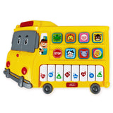 1 x Brand New S C Baby Musical School Bus Toy Educational Learning Musical Piano Toy for Toddlers w Lights and Sounds Preschool Electronic Learning School Bus Toy - RRP €24.31