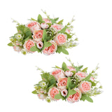 1 x Brand New BLOSMON Artificial Flowers Peonies Flower Ball Table Wedding Decoration Pack of 2 Artificial Flowers Pink Fake Flowers for Centerpiece Table Decoration Silk Flowers Artificial Bouquet Arrangements Home Celebration Decoration - RRP €22.18