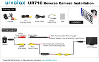 1 x RAW Customer Returns URVOLAX optional rear view camera with 8 meter cable for NEW71C Carplay, small size for cars, since 2023.8.20 - RRP €24.19