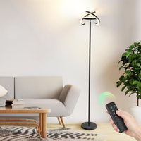 1 x RAW Customer Returns FIMEI floor lamp, continuously dimmable 3000K - 6000K color temperatures, remote control touch independent control, easy on the eyes, uplighter floor lamp for living room - RRP €80.66