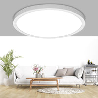 1 x RAW Customer Returns UBRAVOO LED Ceiling Light Flat Round, Ceiling Lamp LED 18W 4000K 1600LM Waterproof Round Bathroom Lamp Bathroom Lamp Ceiling Kitchen Lamp Ceiling Lights for Living Room Kitchen Children s Room Hallway Balcony - RRP €18.99