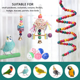 1 x RAW Customer Returns MQUPIN Parrot Bird Toys Claw Toys and Accessories 12 Packs, Swing Chewing Toys Ladder Climbing Bird Cage Toys for Cleaning Small Parakeets, African Grey - RRP €19.99