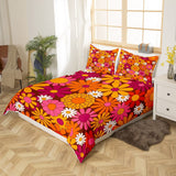 1 x RAW Customer Returns Homemissing 60S 70S Groovy Bedding 200x200cm Retro Hippie Flower Duvet Cover Vintage Boho Plant Floral Duvet Cover Botanical Blossom Colorful Duvet Cover - RRP €46.16