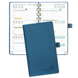 87 x Brand New POPRUN pocket calendar 2024 small 16.5 x 9 cm Jan.2024-Dec.2024 - calendar 2024 ring binder with soft cover - appointment planner 1 week 2 pages with 100 GSM FSC -certified paper - navy blue - RRP €609.0