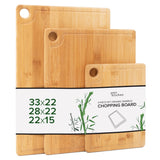 1 x RAW Customer Returns Joeji s Kitchen Set with 3 wooden cutting boards - Robust bamboo cutting boards ideal as kitchen boards or wooden boards for the kitchen - 20x15 cm 28x22 cm 33x22 cm - RRP €19.95