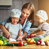 1 x RAW Customer Returns Veraing 7-piece children s kitchen knife set, children s knife, Montessori knife, peeler, chopping board, safety chef s knife, kitchen knife, children s knife from 4 years, safe and fun cooking experience for children - RRP €23.18