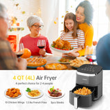 1 x RAW Customer Returns Fabuletta Hot Air Fryer 4L, 1680W Hot Air Oven, Max 230 Hot Air Fryers, Digital LED Touchscreen Air Fryer, Rapid Air and Fat Removal Technology, 9 Programs, Shake Mode, Quiet - RRP €70.58