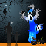 1 x RAW Customer Returns Halloween Inflatable Decoration, Moxled 2.4M Halloween Terrible Ghost Halloween Inflatable Ghosts Decoration with LED Lights for Indoor Outdoor Garden Party Decoration - RRP €60.49