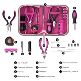 1 x RAW Customer Returns Tool set Rosa Lady tool set with tool case 23-piece repair tool kit with screwdriver bit tape measure cutting pliers for home office bicycle - RRP €18.14