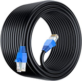 1 x RAW Customer Returns MutecPower CAT6 75m outdoor use waterproof - CCA - Direct Burial Ethernet network cable - 250 MHz - black - 75 meters with cable tie - RRP €46.58