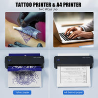 1 x RAW Customer Returns Biomaser Bluetooth Tattoo Printer Tattoo Printer with 20 Sheets Tattoo Stencil A4 Paper Professional Tattoo Stencil Printer Machine, Compatible with iPad Phone PC for Beginner Tattoo Artists - RRP €120.0