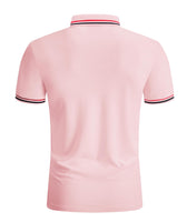 1 x RAW Customer Returns JACKETOWN Polo Shirt Men s Short Sleeve Regular Polo Shirt Men Quick-Drying Casual Sport Shirt Outdoor T-Shirts with Glasses Holder Button Placket Breathable Polo Shirts 2412-Light Pink-L  - RRP €34.2