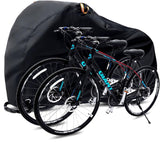 1 x RAW Customer Returns Ohuhu Bicycle Cover for 2 Bikes Waterproof 210T Oxford Fabric High Quality Bicycle Garage Tarpaulin Waterproof 200 x 110 x 90 CM Bicycle Protective Cover with Bag - RRP €19.67