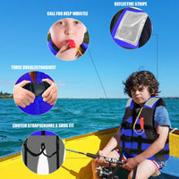 1 x RAW Customer Returns Life jacket for children, ideal swimming aid for boys and girls, swimming jacket with adjustable safety straps, life jacket for water sports - RRP €31.25