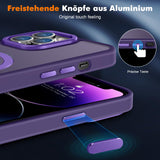 30 x Brand New PuyaTeya Mobile Phone Case for iPhone 14 pro max Case, with Invisible Stand with MagSafe Scratch-Resistant Protective Case Anti-Fingerprint Translucent Matte Case iPhone 14 pro max 6.7 Dark Purple  - RRP €569.7