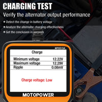 1 x RAW Customer Returns MOTOPOWER MP0515A 12V 100-2000 CCA Car Battery Tester Charging System Analyzer and Generator Tester Machine Analyzer - RRP €39.99