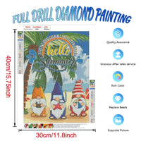 1 x Brand New 2 Pack 5D Diamond Painting Accessories Full Set for Children Adults Beginners, Faceless Old Man Gnome Painting Pictures Embroidery Rhinestone Painting Craft Painting Wall Decoration, 40 x 30 cm - RRP €13.1